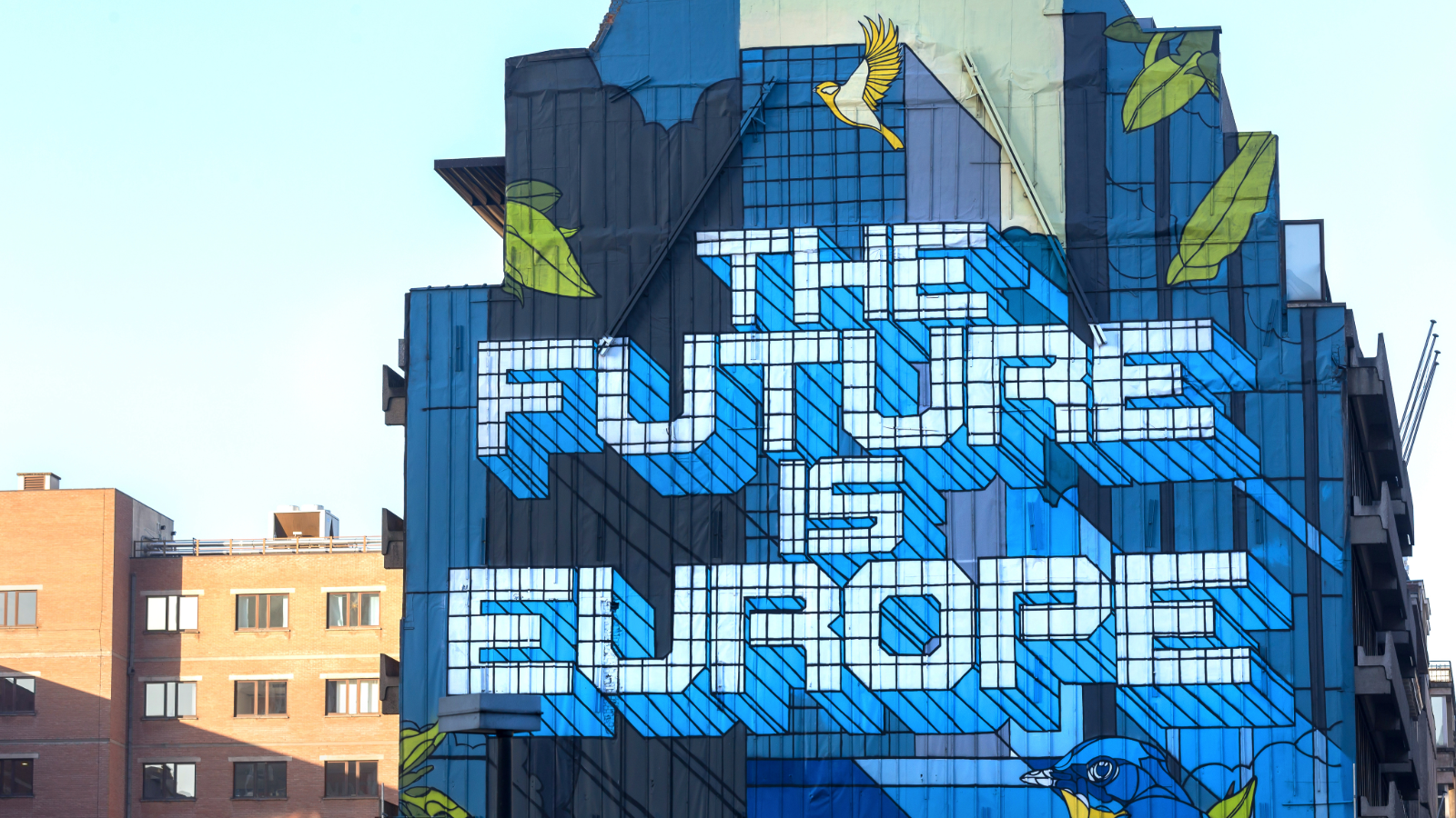 SL4DC-website-homepage-slider-01 "The future is Europe" graffiti in Brussels, Belgium © Tobias Arhelger via Adobe Stock